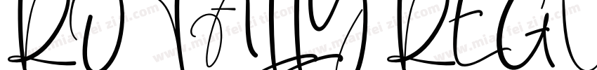 ROTALLY REGULAR字体转换